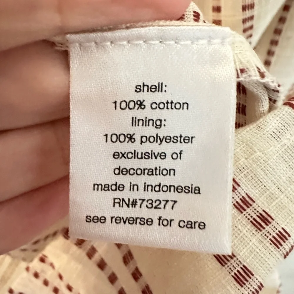 NWT ELIZABETH AND JAMES Pintuck puff sleeve 100% cotton cottagecore gypsy blouse - Picture 9 of 14